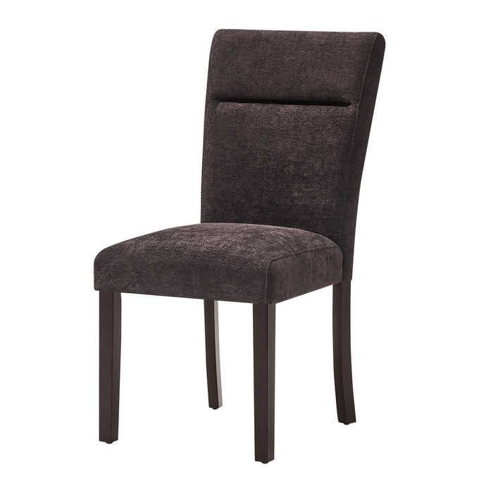 D8212 - 7 Piece Dining Room Set (Dining Table With 6 Dining Chairs) - Dark Brown - alternate view 4