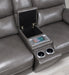 U108 - Reclining Loveseat (Gel Faux Leather) - Gray - alternate view 4