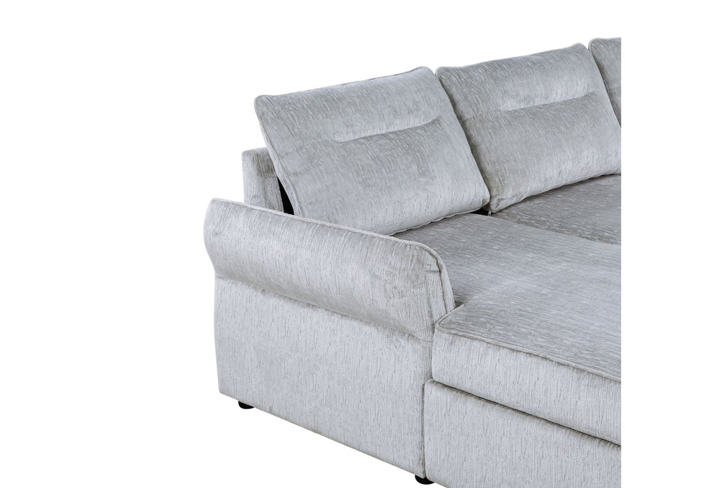 U0301 - Pull Out Sofa Bed - Gray - alternate view 4