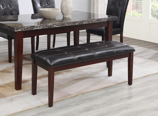 D128 - Bench - Black / Dark Brown