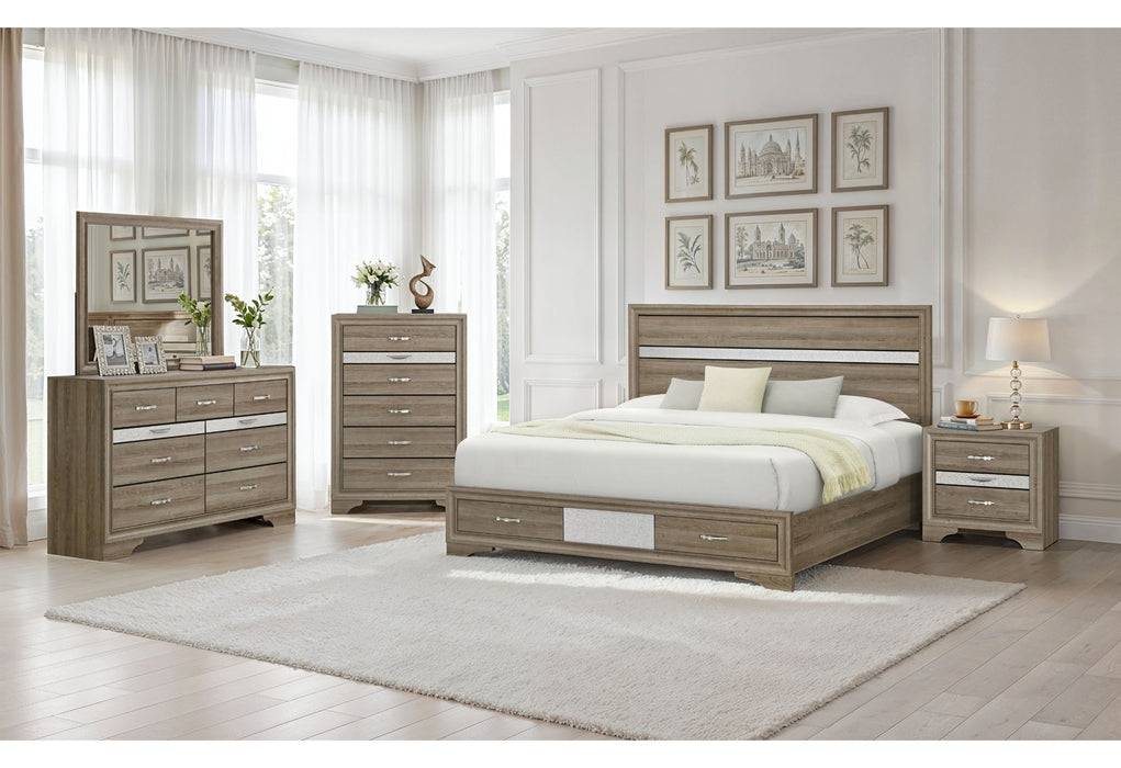 Seville - Queen Bed - Brown / Natural - alternate view 4