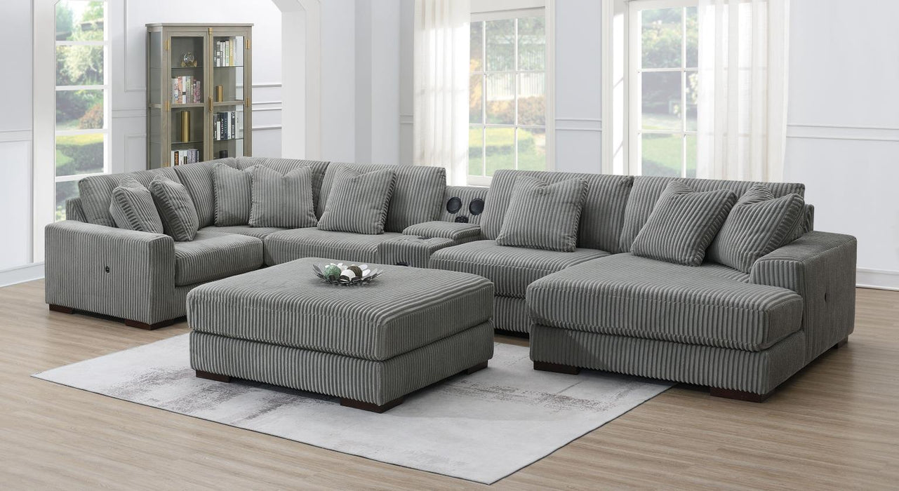 U243 - Ottoman - Gray - alternate view 3