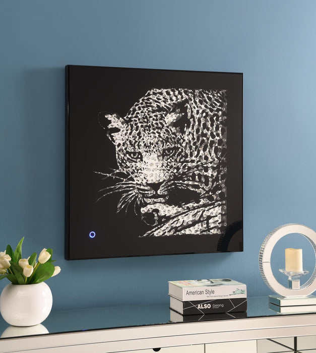 A2020 - LED Wall Art (Leopard) - Pearl Silver - alternate view 2