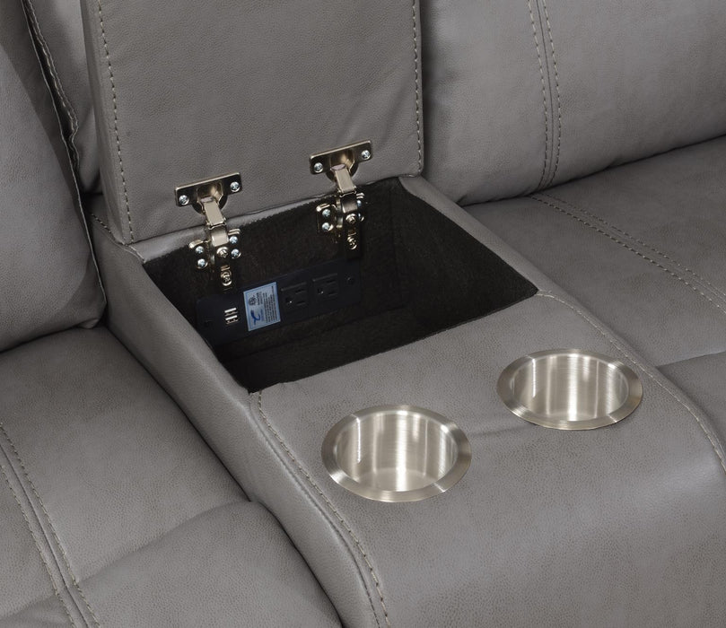 U106 - Motion Loveseat - Gray - alternate view 3