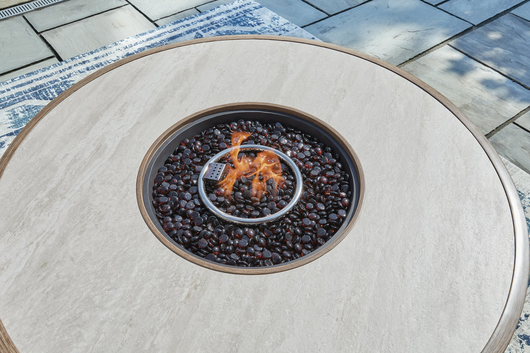 Rainier Ranch Round Fire Pit Table