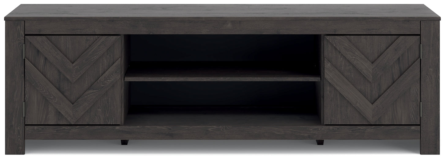 Cayboni LG TV Stand w/Fireplace Option