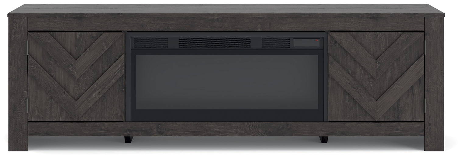 Cayboni 71" TV Stand with Electric Fireplace