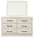 Cambeck Queen Panel Bed with 2 Storage Drawers with Mirrored Dresser and Nightstand - Raleigh Outlet
