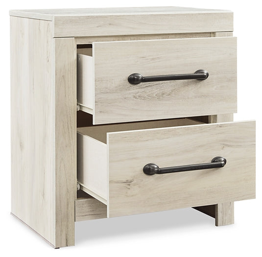 Cambeck Queen Panel Bed with 2 Storage Drawers with Mirrored Dresser and Nightstand - Raleigh Outlet