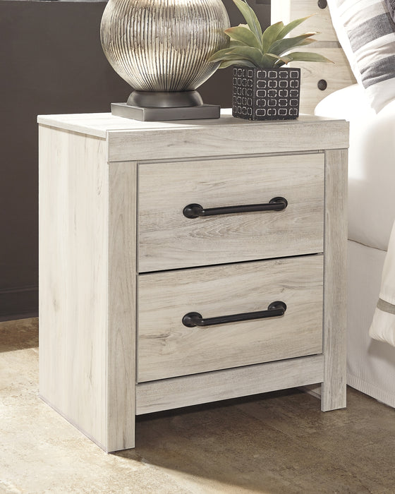 Cambeck Queen Panel Bed with 2 Storage Drawers with Mirrored Dresser and Nightstand - Raleigh Outlet