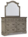 Lodenbay California King Panel Bed with Mirrored Dresser - Raleigh Outlet