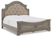 Lodenbay California King Panel Bed with Mirrored Dresser - Raleigh Outlet