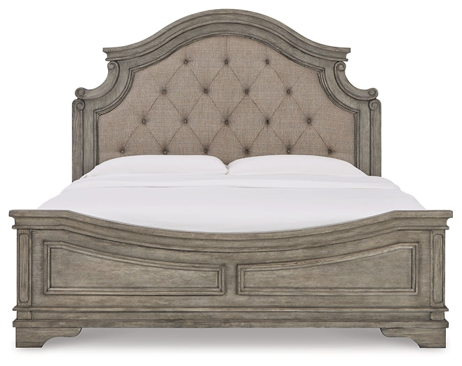 Lodenbay California King Panel Bed with Mirrored Dresser - Raleigh Outlet