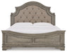 Lodenbay California King Panel Bed with Mirrored Dresser - Raleigh Outlet