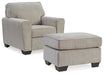 Cashton Chair and Ottoman - Raleigh Outlet