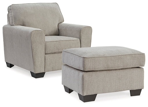 Cashton Chair and Ottoman - Raleigh Outlet