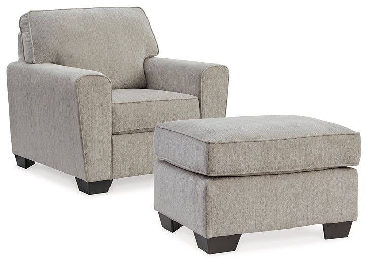 Cashton Chair and Ottoman - Raleigh Outlet