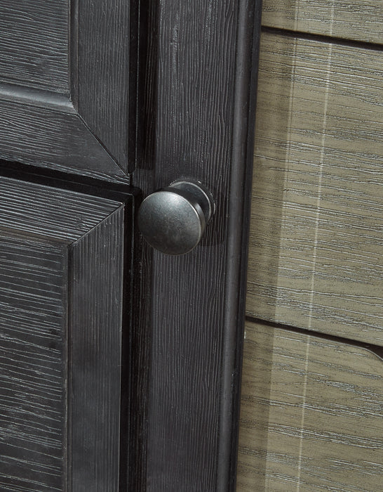 Foyland California King Panel Storage Bed with Mirrored Dresser, Chest and Nightstand - Raleigh Outlet