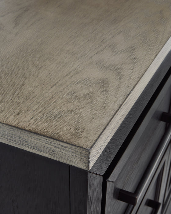 Foyland California King Panel Storage Bed with Mirrored Dresser, Chest and Nightstand - Raleigh Outlet