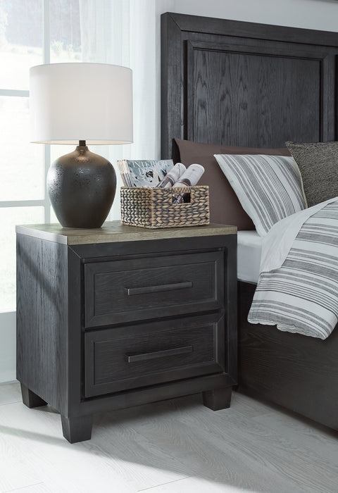 Foyland California King Panel Storage Bed with Mirrored Dresser, Chest and Nightstand - Raleigh Outlet
