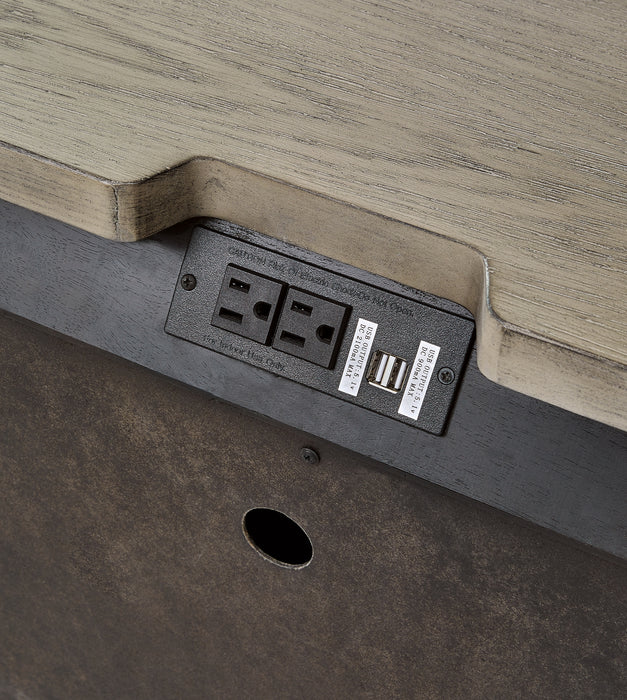 Foyland California King Panel Storage Bed with Mirrored Dresser, Chest and Nightstand - Raleigh Outlet