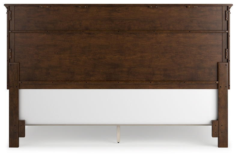 Danabrin King Panel Bed with Mirrored Dresser - Raleigh Outlet