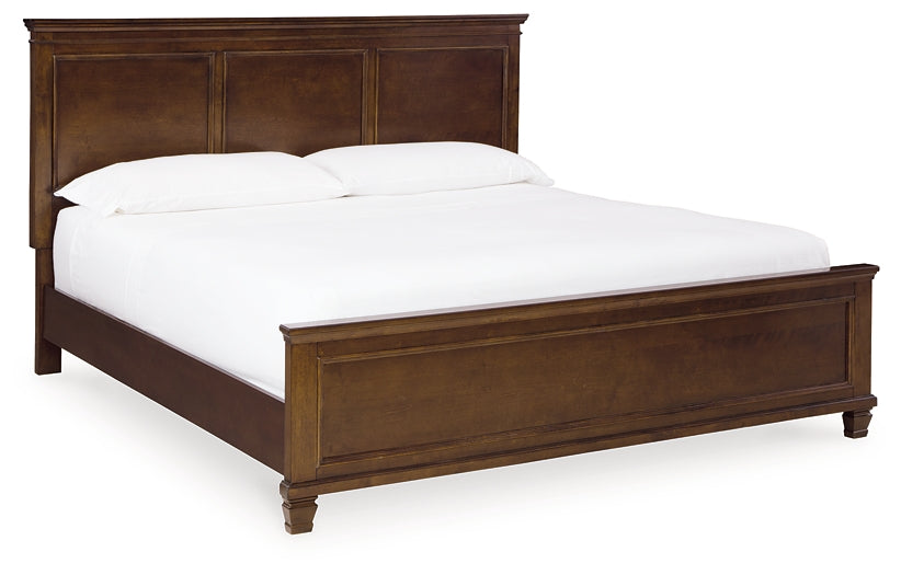Danabrin King Panel Bed with Mirrored Dresser - Raleigh Outlet