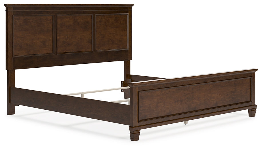 Danabrin King Panel Bed with Mirrored Dresser - Raleigh Outlet