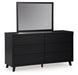 Danziar King Panel Bed with Mirrored Dresser, Chest and Nightstand - Raleigh Outlet