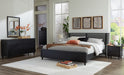 Danziar King Panel Bed with Mirrored Dresser, Chest and Nightstand - Raleigh Outlet