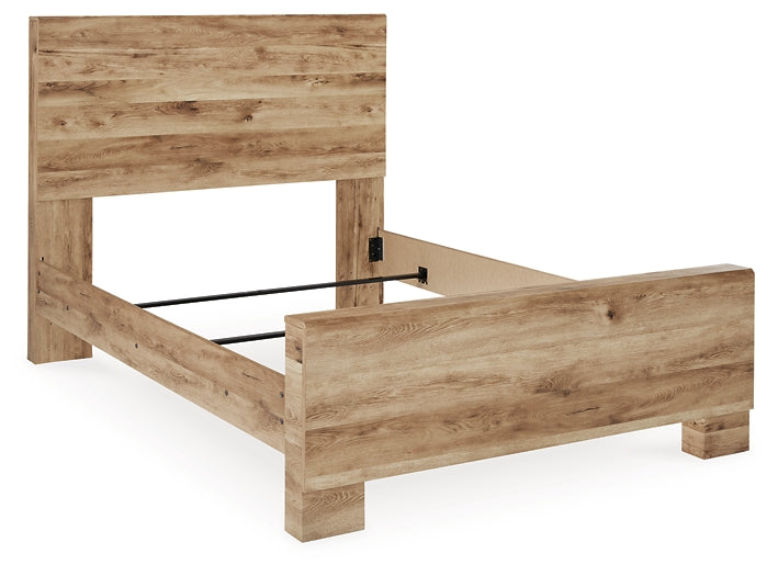 Hyanna Full Panel Bed with Mirrored Dresser and Nightstand - Raleigh Outlet