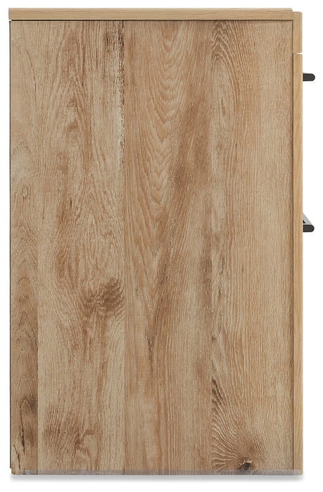 Hyanna Full Panel Bed with Mirrored Dresser and Nightstand - Raleigh Outlet