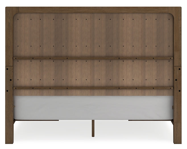 Cabalynn California King Panel Bed with Storage with Mirrored Dresser and Nightstand - Raleigh Outlet