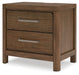 Cabalynn California King Panel Bed with Storage with Mirrored Dresser, Chest and Nightstand - Raleigh Outlet