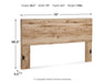 Hyanna King Panel Headboard with Mirrored Dresser - Raleigh Outlet
