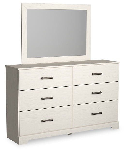 Stelsie Twin Panel Bed with Mirrored Dresser, Chest and Nightstand - Raleigh Outlet