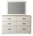 Stelsie Twin Panel Bed with Mirrored Dresser, Chest and Nightstand - Raleigh Outlet