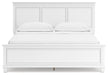 Fortman California King Panel Bed with Mirrored Dresser - Raleigh Outlet