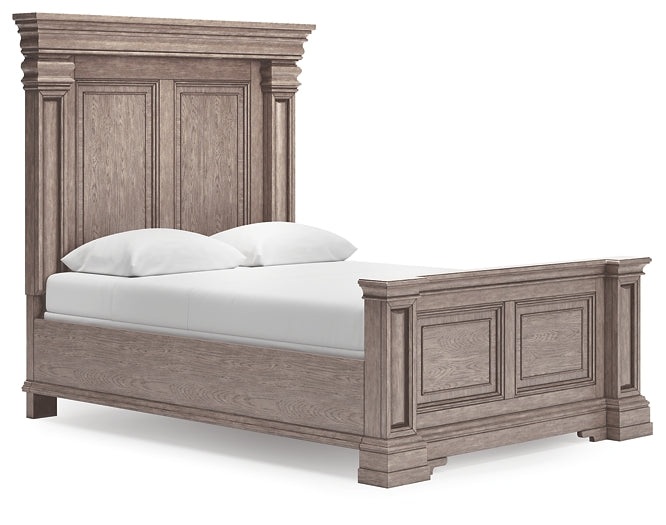 Blairhurst Queen Panel Bed with Mirrored Dresser, Chest and Nightstand