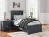 Landocken Twin Panel Bed with Mirrored Dresser - Raleigh Outlet