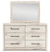 Lawroy Twin Panel Bed with Mirrored Dresser and Nightstand - Raleigh Outlet
