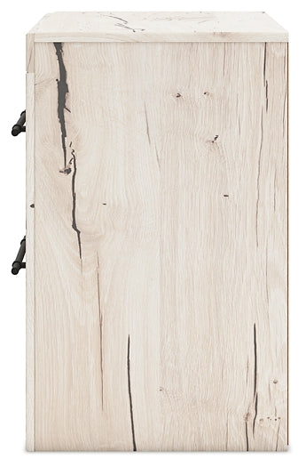 Lawroy Twin Panel Bed with Mirrored Dresser and Nightstand - Raleigh Outlet