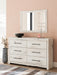 Lawroy Twin Panel Bed with Mirrored Dresser and Nightstand - Raleigh Outlet