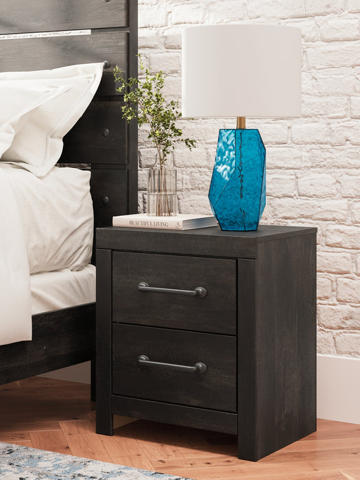 Hollivern Twin Panel Bed with Storage with Mirrored Dresser, Chest and Nightstand