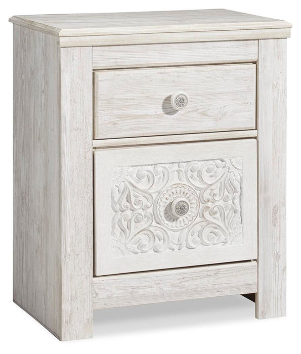 Paxberry Two Drawer Night Stand - alternate view 2