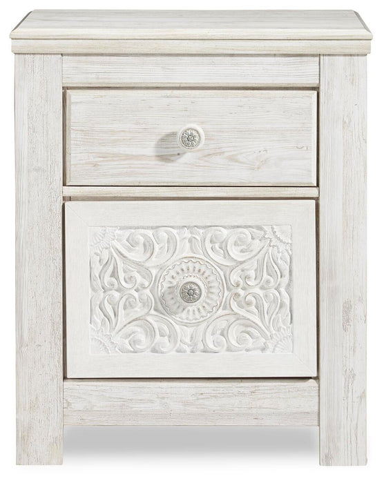 Paxberry Two Drawer Night Stand - alternate view 4