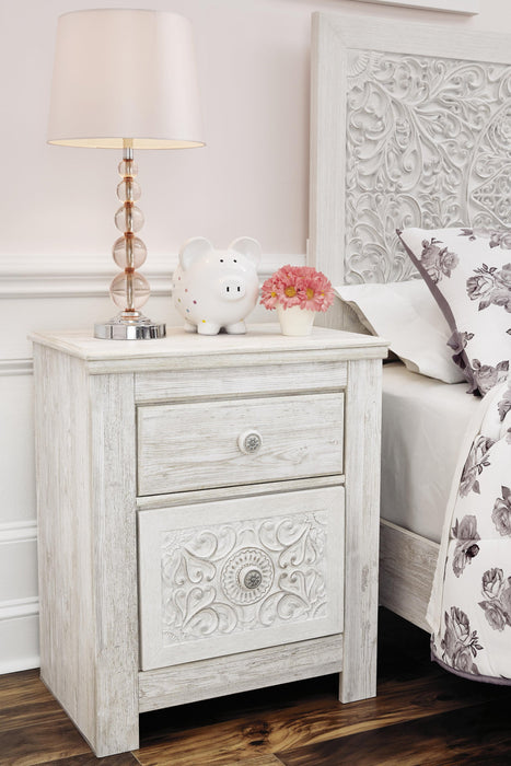 Paxberry Two Drawer Night Stand - alternate view 5
