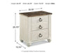 Willowton Two Drawer Night Stand - alternate view 5