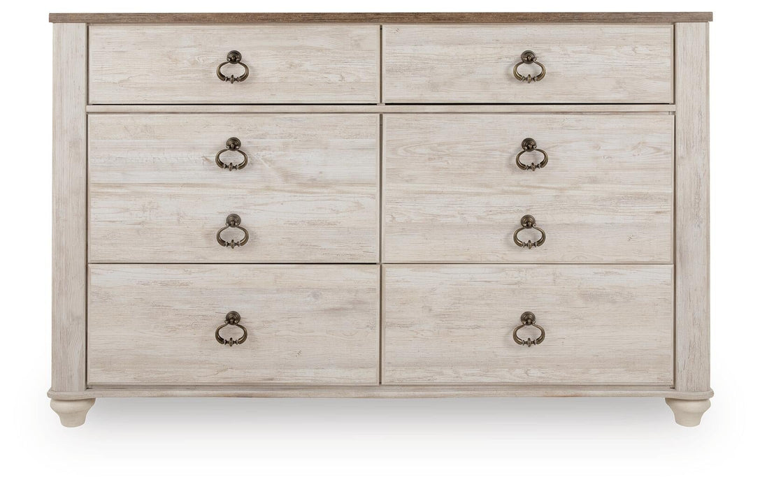 Willowton Six Drawer Dresser - alternate view 2