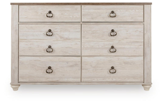 Willowton Six Drawer Dresser - alternate view 2